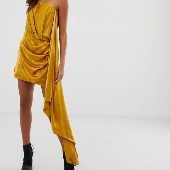 green emerald velvet dress ASOS DESIGN twist front bias satin maxi dress with gold hardware in ol –  VinNews Recommendations
